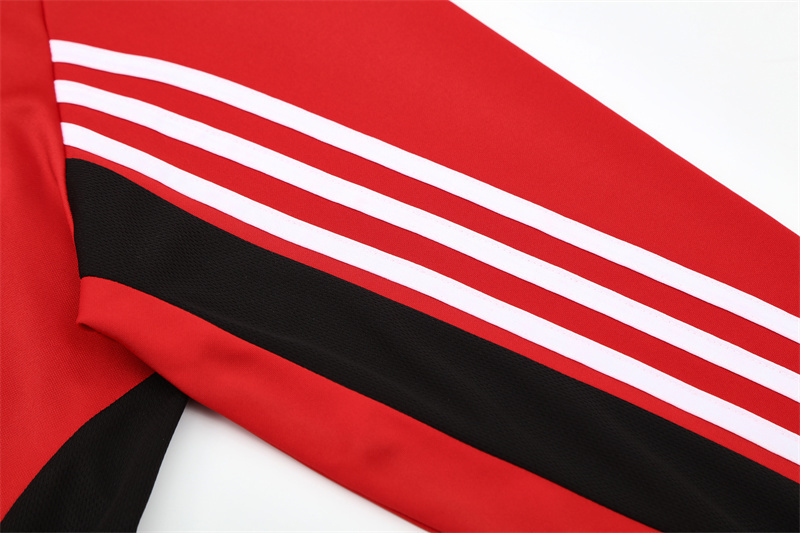 Retro 03/04 AC Milan Red Half Zipper Jacket