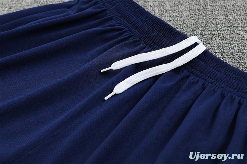 25/26 Tottenham Hotspur Royal Blue with XS Short Sleeve+Soccer Shorts