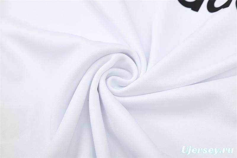 Retro 05/06 AC Milan White Half Zipper Jacket+Long Pants