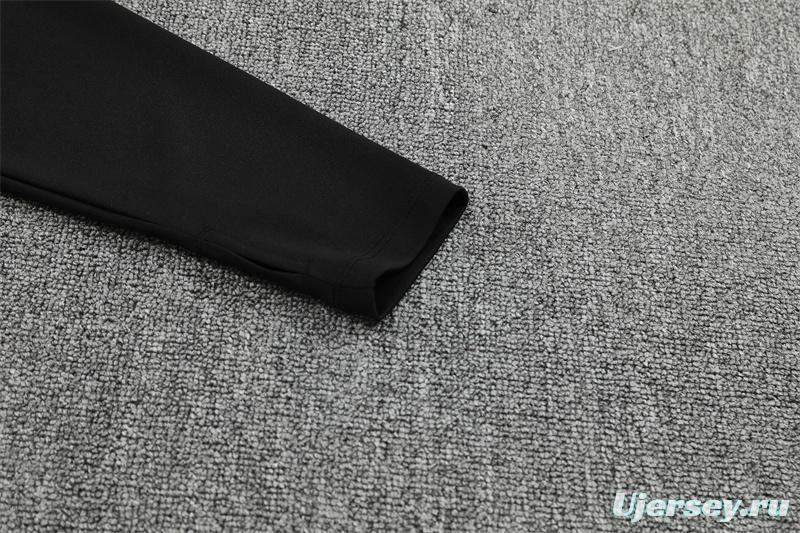 25/26 Manchester City Black Half Zipper Jacket+Long Pants