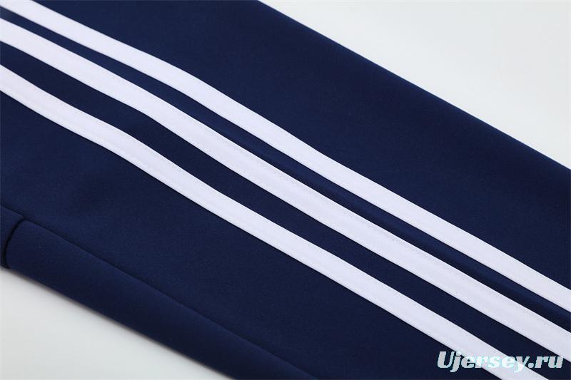 Retro 12/13 Real Madrid Royal Blue Half Zipper Jacket