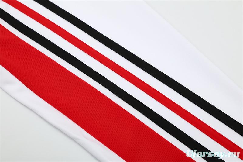 Retro 03/04 AC Milan White Half Zipper Jacket