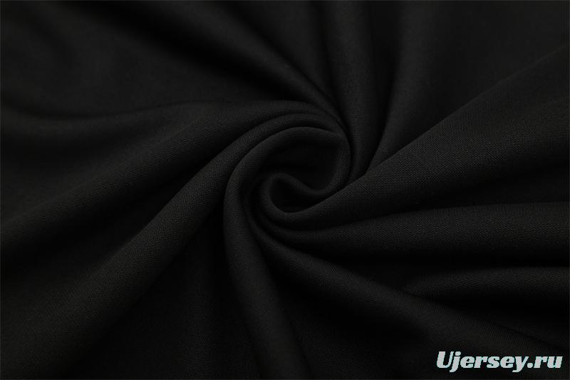 Retro 11/12 Real Madrid Black Half Zipper Jacket