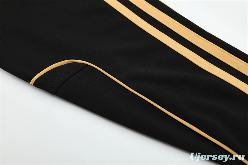 Retro 11/12 Real Madrid Black Half Zipper Jacket