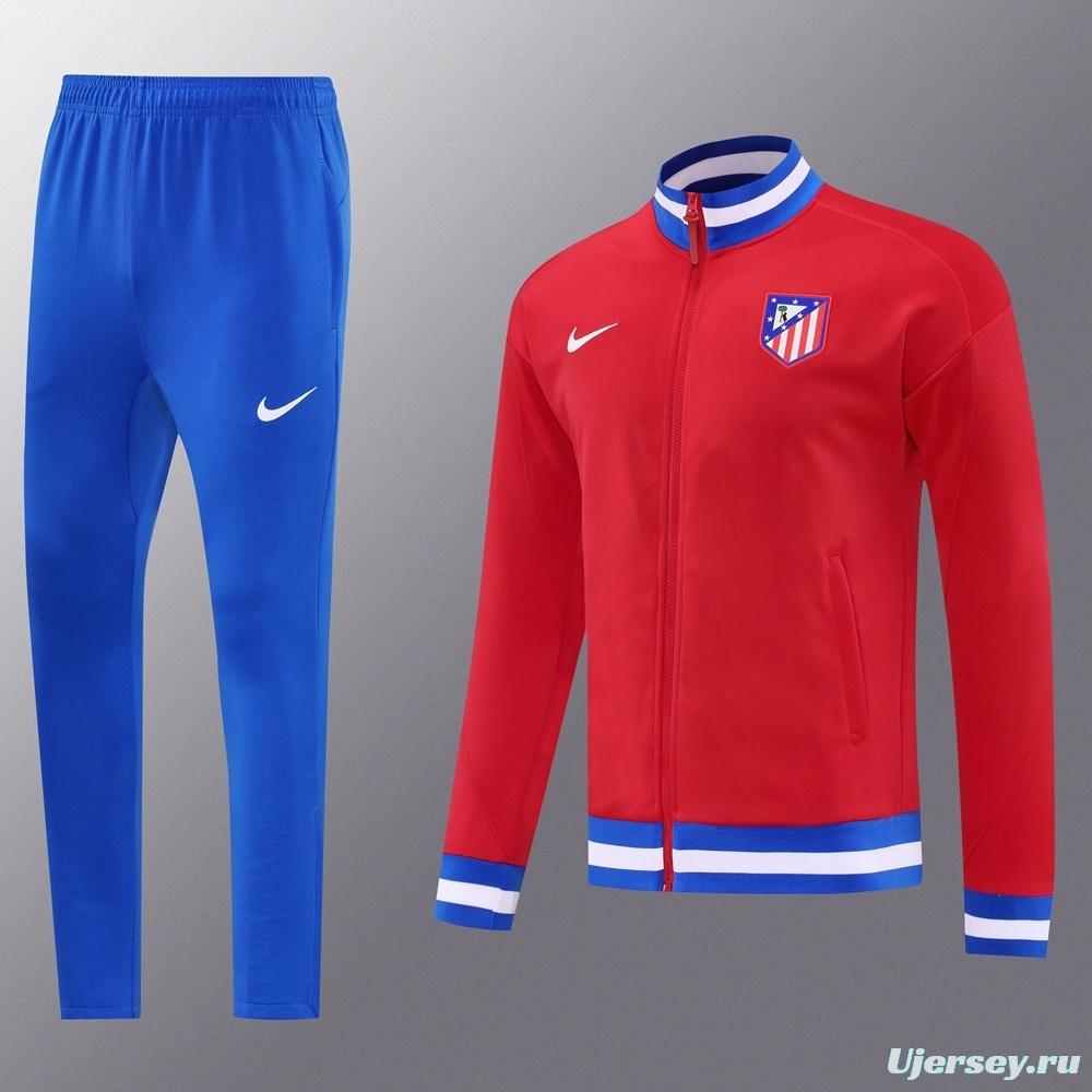 25/26 Atletico Madrid Red Full Zipper Jacket + Long Pants