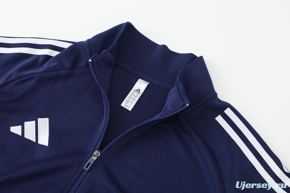 2025 Adidas Navy Full Zipper Jacket + Long Pants