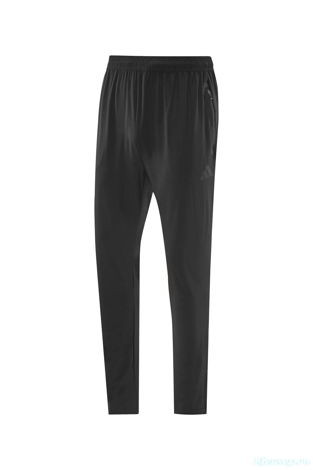 25/26 Adidas Black Hoodie Full Zipper Jacket + Long Pants