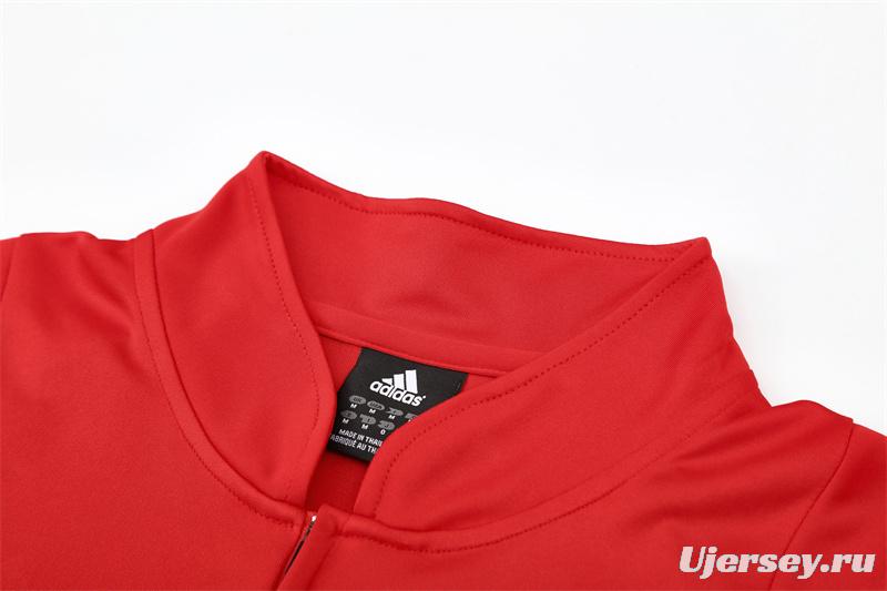 Retro 03/04 AC Milan Red Half Zipper Jacket