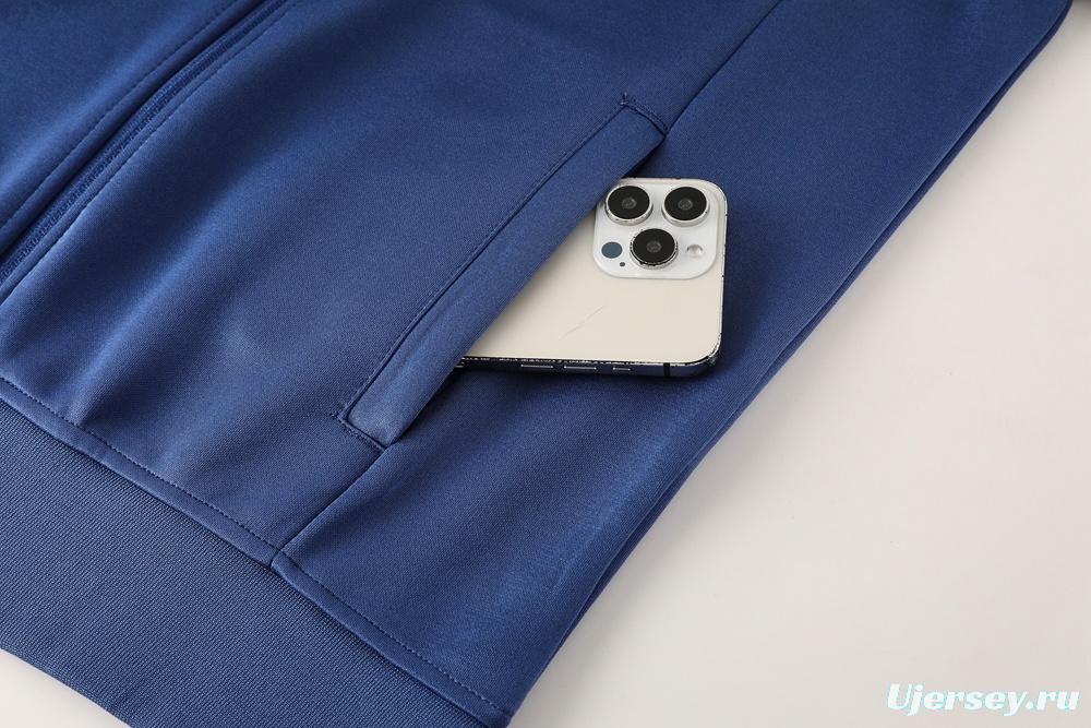 2025 NIKE Blue/Green/Black Full Zipper Jacket + Long Pants