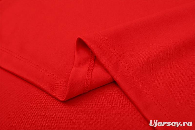 Retro 04/05 AC Milan Red Half Zipper Jacket