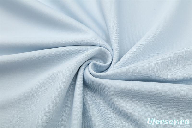 Retro 04/05 Real Madrid Light Grey Half Zipper Jacket+Long Pants