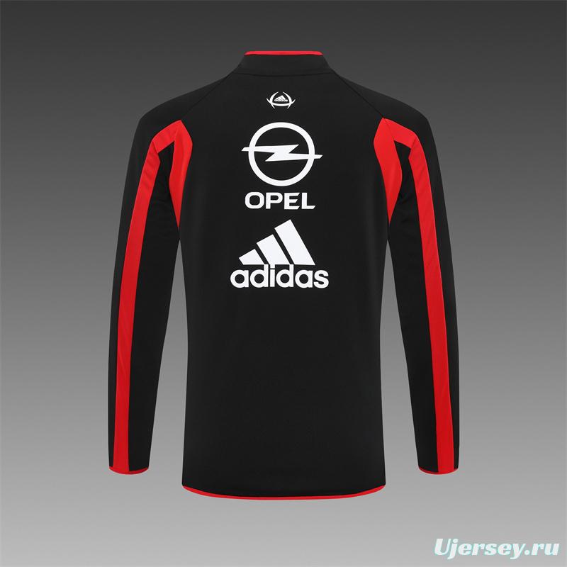 Retro 05/06 AC Milan Black Half Zipper Jacket