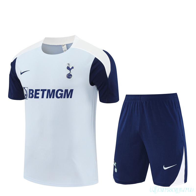25/26 Tottenham Hotspur Grey with XS Short Sleeve+Soccer Shorts