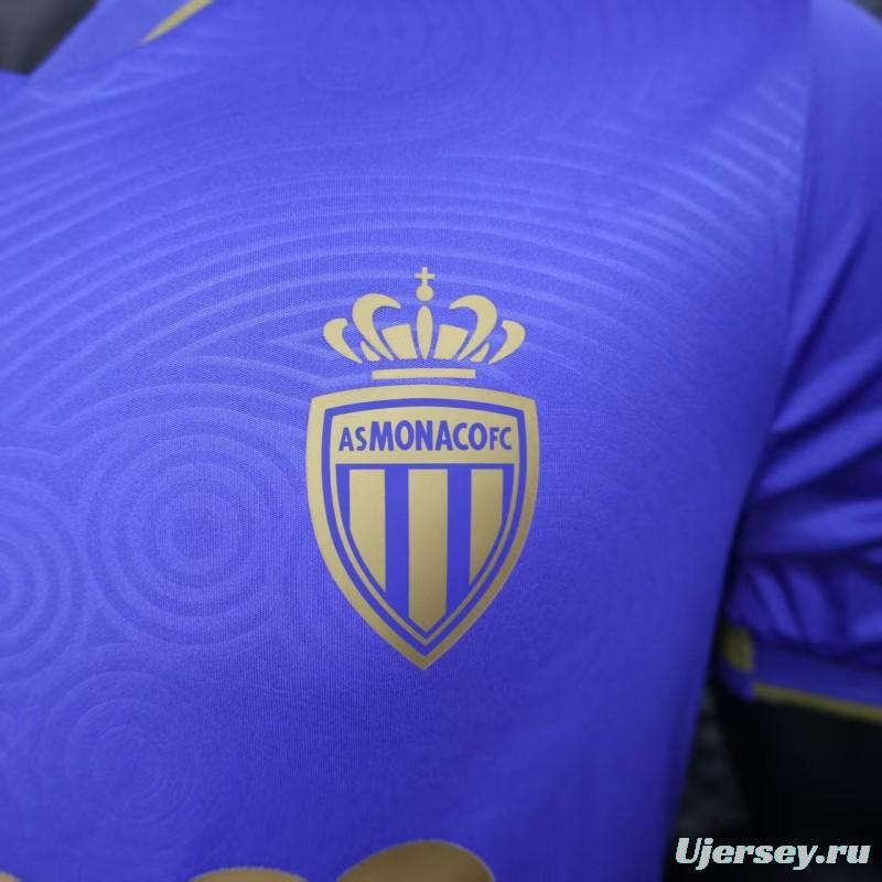 Player Version 25/26 Monaco Away Blue Jersey