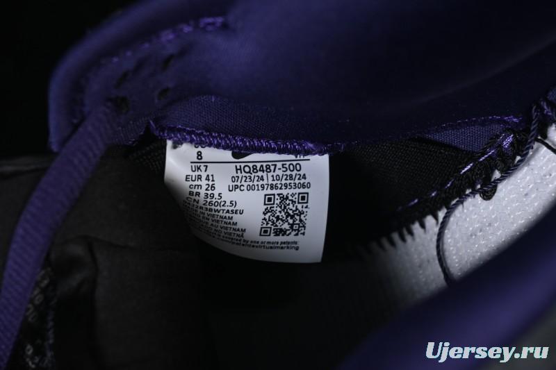 Nike Supreme x Dunk SB Dunk Low Casual Skate Shoes Gray Purple - HQ8487-500