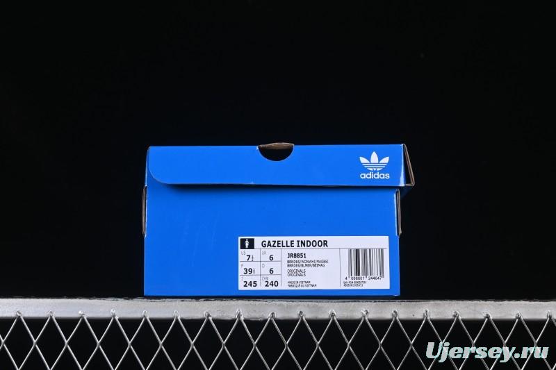 Adidas Originals Gazelle Indoor Retro Casual Slip-Resistant Wear-Resistant Low-Top Skate Shoes - JR8851