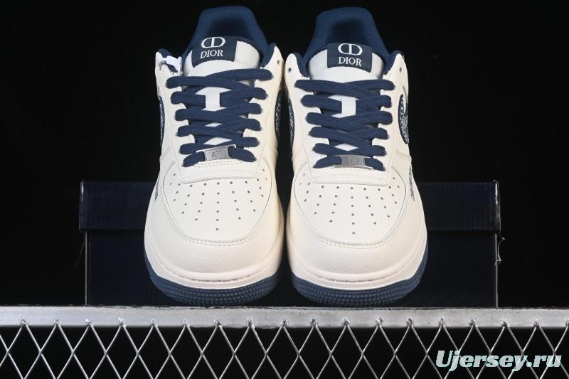 Nike Air Force 1 '07 Low Dior Collaboration Milan Embroidery Low-Top Casual Sneakers - XD2588-608