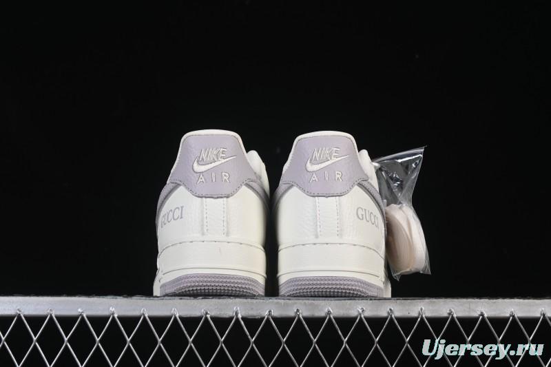 Nike Air Force 1'07 Low Gucci Collaboration White Light Brown Low-Top Casual Sneakers - YF9511-807