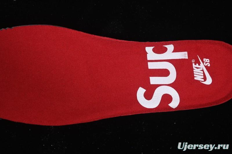 Nike Supreme x Dunk SB Dunk Low Casual Skate Shoes Gray Purple - HQ8487-500