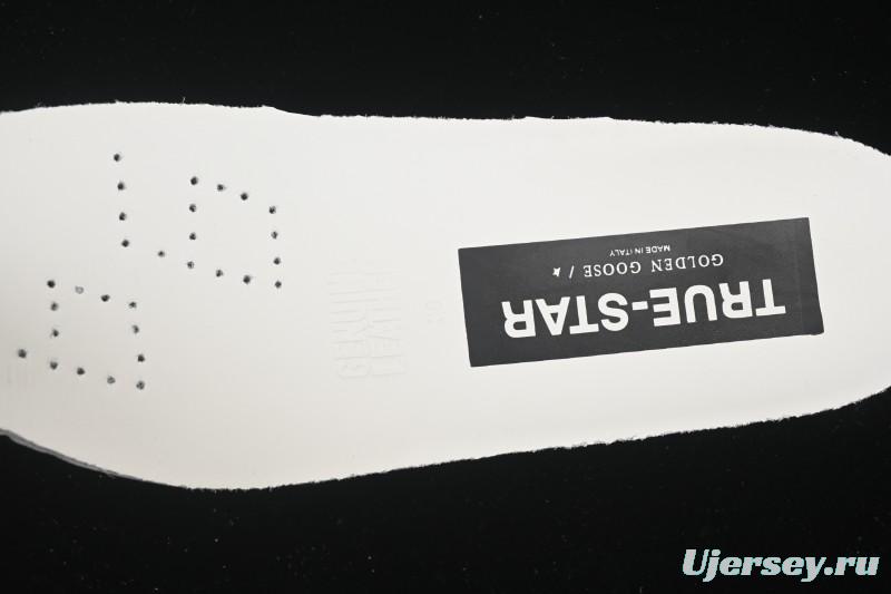 Golden Goose True Star Distressed Leather Sneakers - GGDB