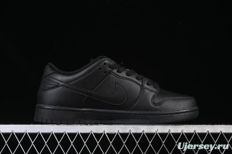 Nike SB Dunk Low Pro ISO Triple Black Skate Shoes - FJ1674-001