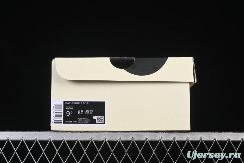 Nike Air Force 1'07 Low Cashew Flower Classic White Black Low-Top Casual Sneakers - ZD1988-005