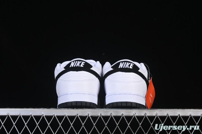 Nike SB Dunk Low Classic White Black Low-Top Casual Skate Shoes HF3704-100