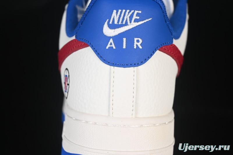 Nike Air Force 1 '07 Low NBA Collaboration Clippers Blue Red Casual Sneakers - QW5606-274