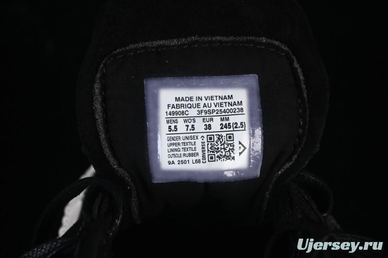 Converse One Star Suede Black Low Top Casual Skate Shoes - 149908C