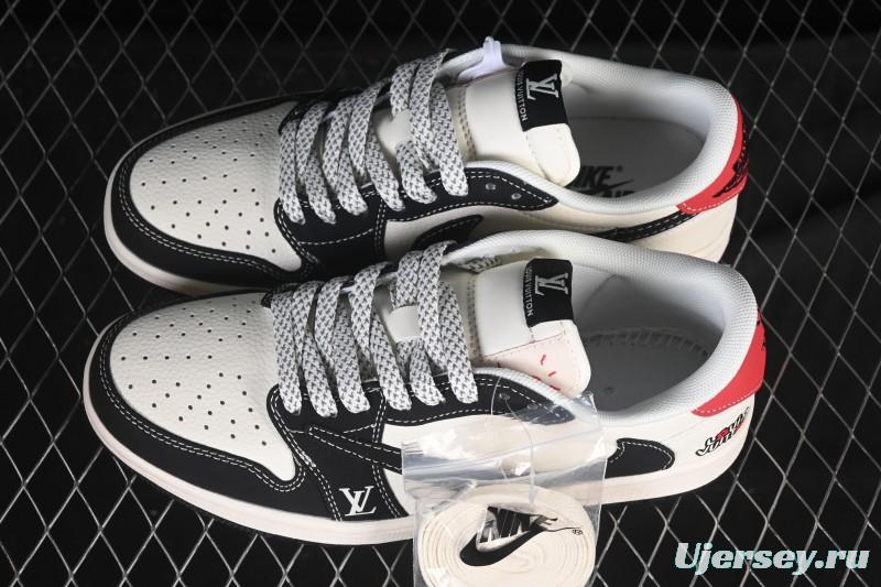 Nike Travis Scott x Fragment Design x Air Jordan 1 Low OG SP AJ1 Low Top Casual Skate Shoes - ZH2598-162