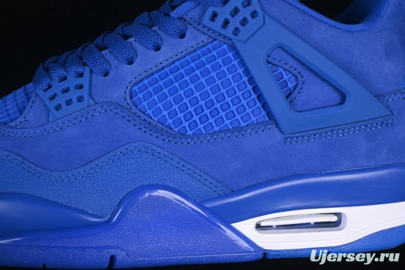 Nike Nigel Sylvester x Air Jordan 4 Retro Blue Collaboration Basketball Shoes - HF4340-400