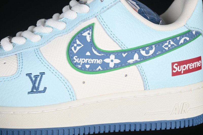 Nike Air Force 1 '07 Low LV Collaboration White Blue Casual Sneakers - YF9511-809