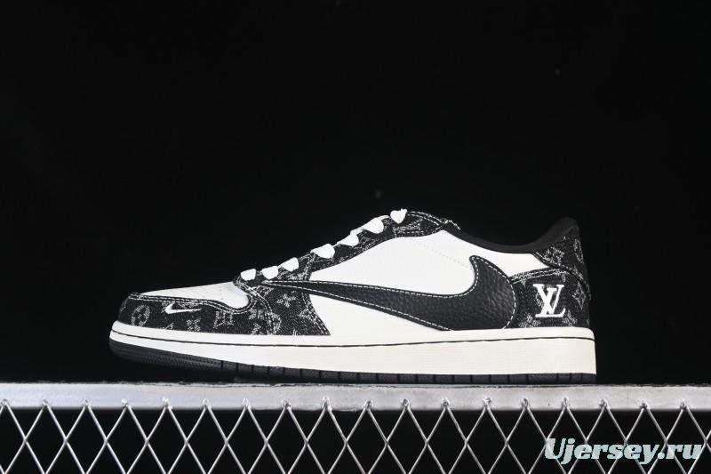 Nike Travis Scott x Fragment Design x Air Jordan 1 Low OG SP AJ1 Low Top Casual Sneakers - SC0601-058