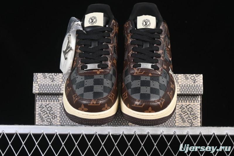 Nike Air Force 1 '07 Low LV Collaboration Coffee Gray Casual Sneakers - SC0601-563