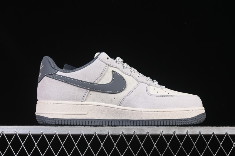Nike Air Force 1 '07 Low LV Collaboration Grey Hook Woven Label Casual Sneakers - CX5050-Y25