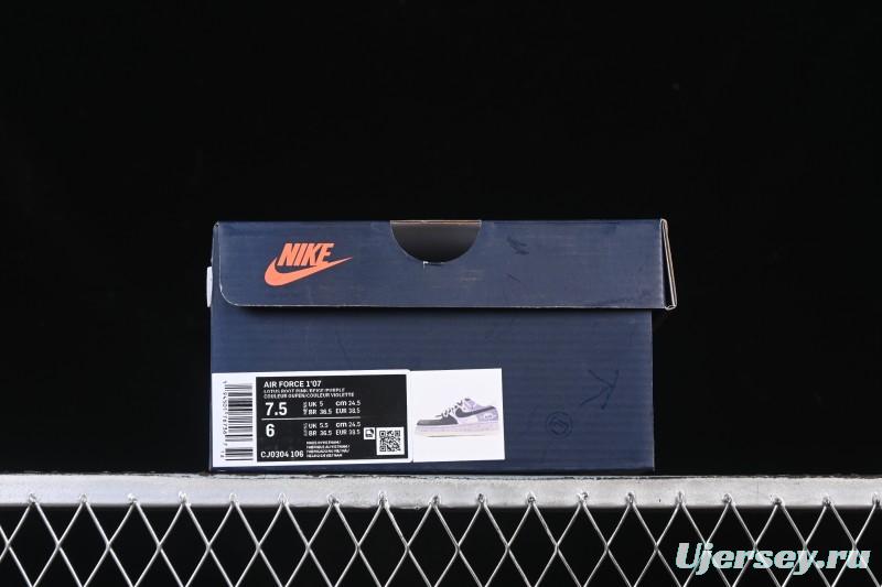 Nike Air Force 1 '07 Low Pixel Cloud Tracking Casual Sports Sneakers - CJ0304-106