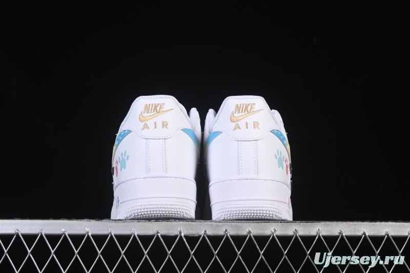 Nike Air Force 1'07 Low Four Hook Rainbow Cake Casual Sneakers - ZH0316-115