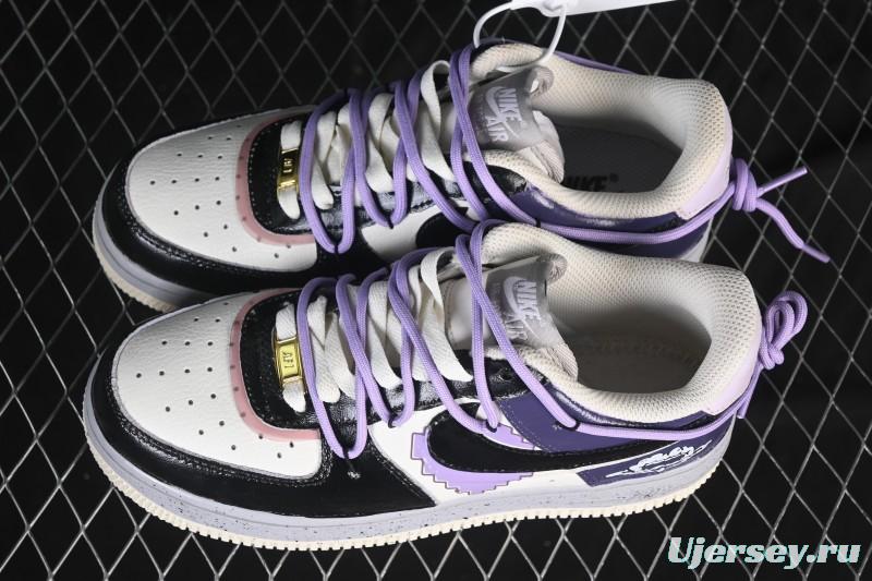 Nike Air Force 1 '07 Low Pixel Cloud Tracking Casual Sports Sneakers - CJ0304-106