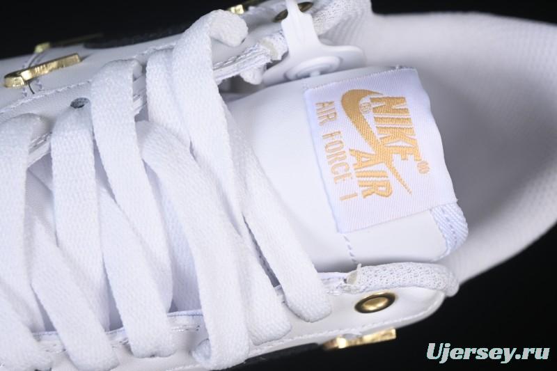 Nike Air Force 1'07 Low Four Hook Black White Casual Sneakers - ZH0316-113