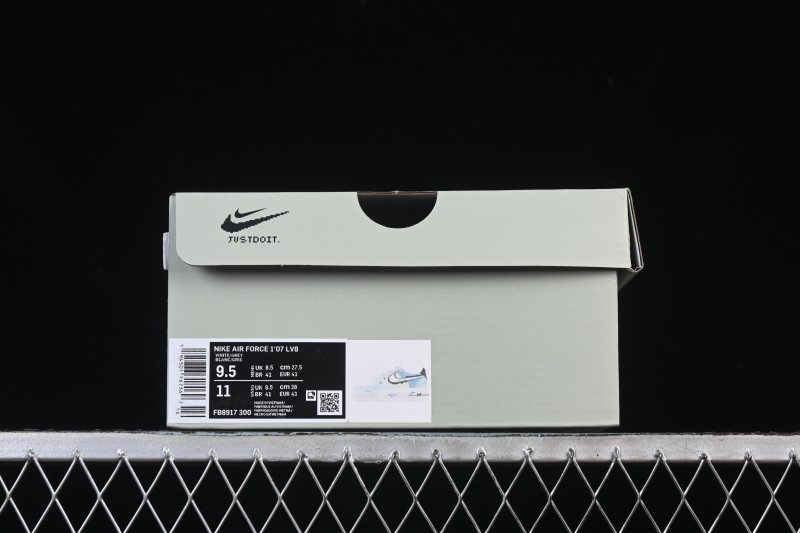 Nike Air Force 1'07 Low Hand-drawn Graffiti Electric Blue Tone Casual Sneakers - FB8917-300