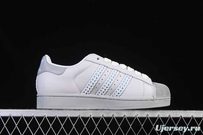 Adidas Superstar II J Casual Sneakers with Shell Toe Design - JQ8729
