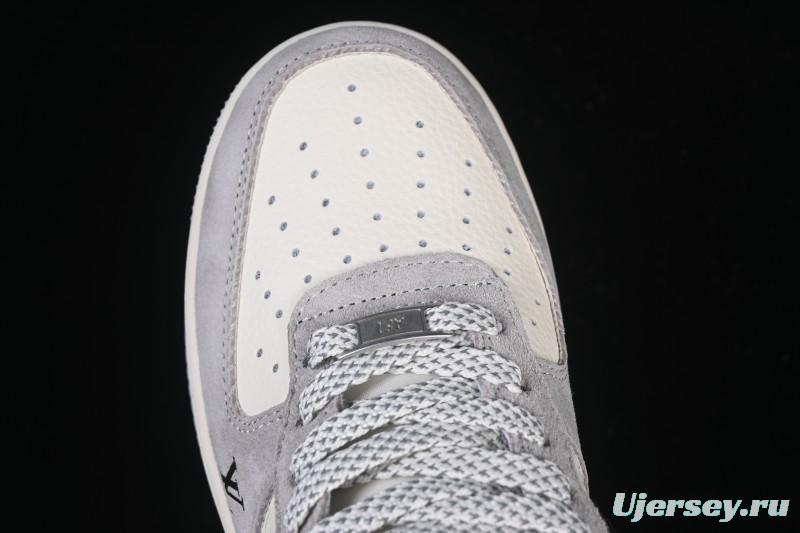Nike Air Force 1 '07 Low LV Collaboration Pig Eight Rice Gray Black Casual Sneakers - MZ9588-810