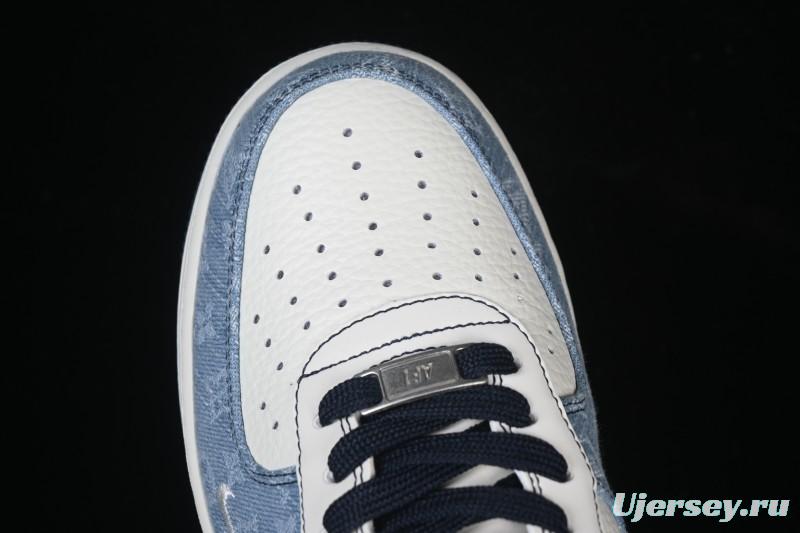 Nike Air Force 1 '07 Low LV Collaboration Denim Patchwork Casual Sneakers - SC0601-556