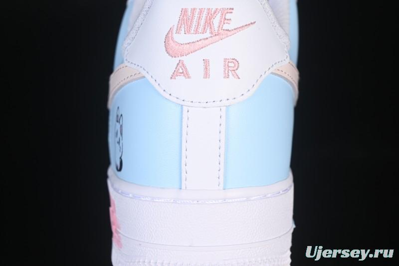 Nike Air Force 1 '07 Low Casual Sneakers with Custom Design - ZH0316-107