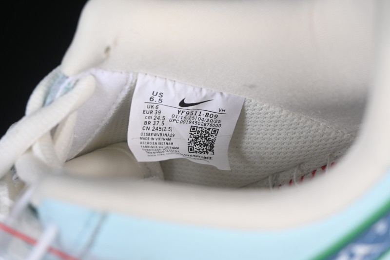 Nike Air Force 1 '07 Low LV Collaboration White Blue Casual Sneakers - YF9511-809