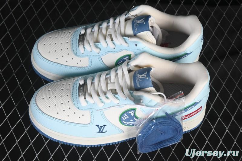 Nike Air Force 1 '07 Low LV Collaboration White Blue Casual Sneakers - YF9511-809