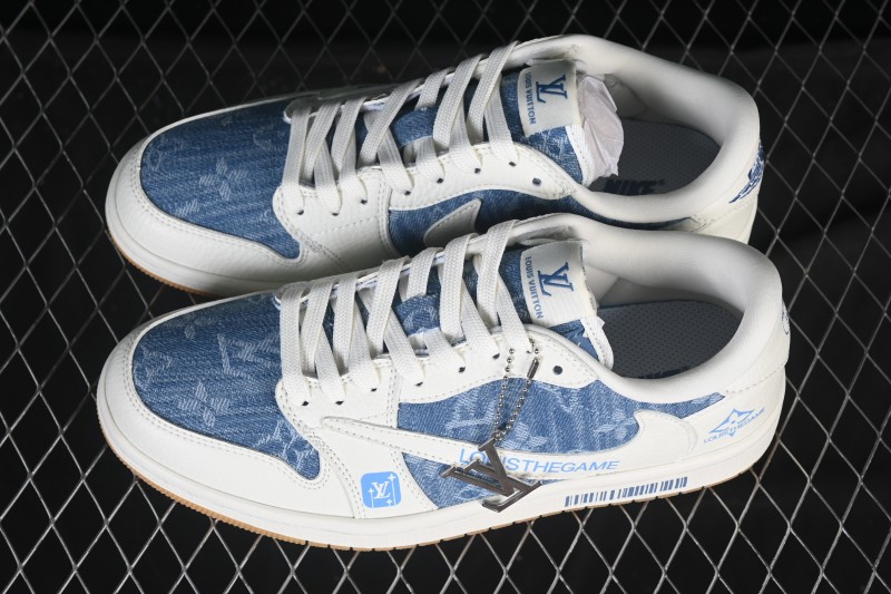 Nike Travis Scott x Fragment Design x Air Jordan 1 Low OG SP AJ1 Low Top Casual Sneakers - SC0601-053