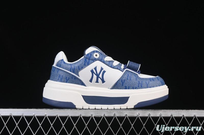 New York Yankees Chunky Liner Pocket Monogram Height-Increasing Thick Sole Casual Running Shoes - 3ASXP025N50NYS
