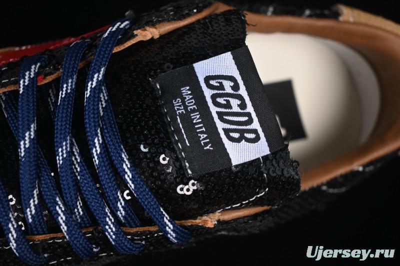 Golden Goose True Star Distressed Leather Sneakers - GGDB