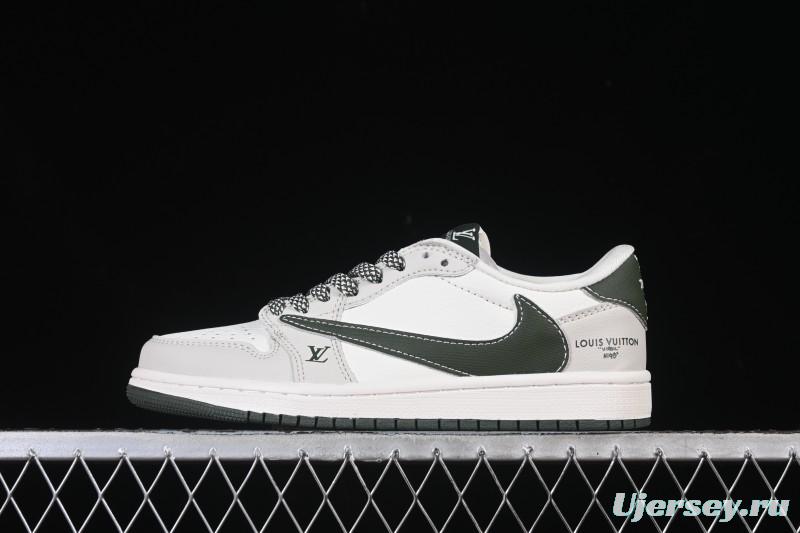 Nike Travis Scott x Fragment Design x Air Jordan 1 Low OG SP AJ1 Low Top Casual Sneakers - JW1188-150